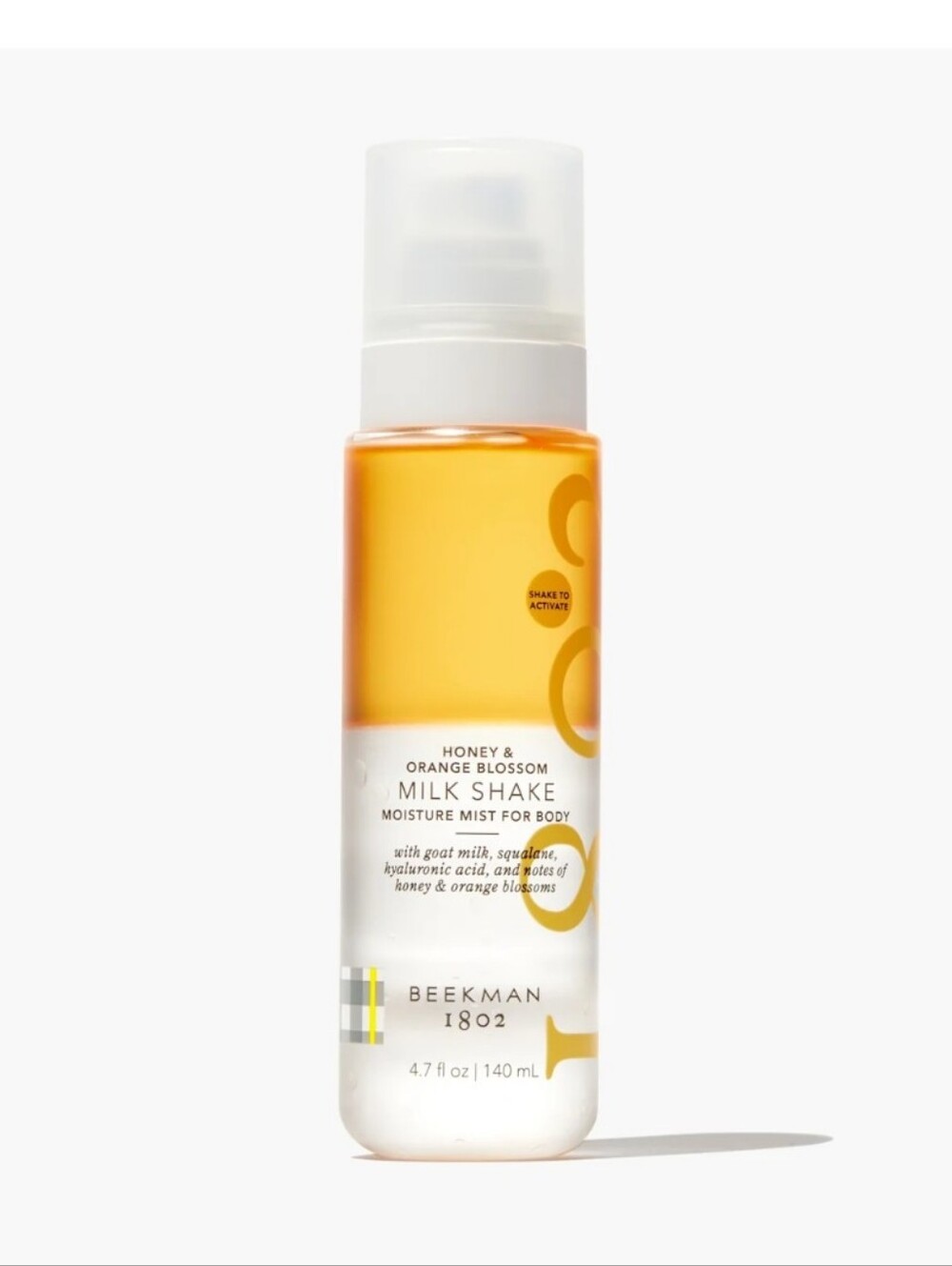 Beekman 1802 Honey & Orange Blossom Milk Shake Hydrating Mist, 4.7floz. , NWT